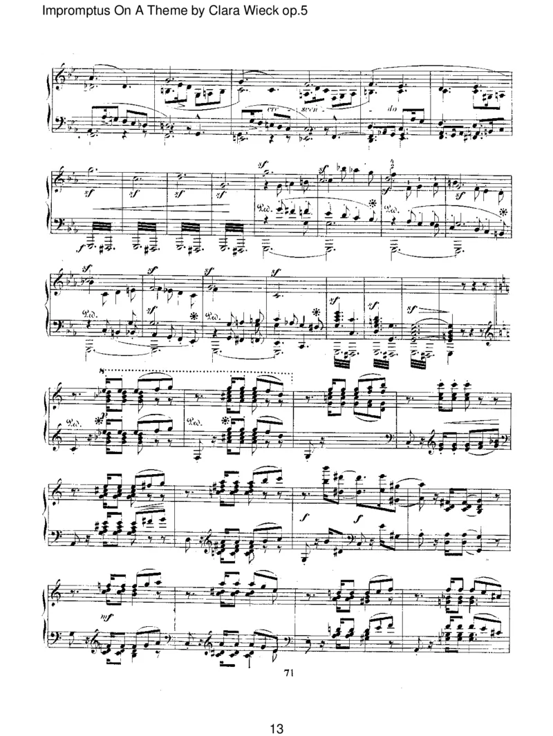 ImpromptusOnAThemebyClaraWieckop.5_一万首著名钢琴曲谱哈农贝多芬合集视频教学电子版高清无水印可打印_1古典钢琴知名音乐家谱_舒曼钢琴谱全集_RobertSchumann罗伯特&middot;舒曼(1810-1856)