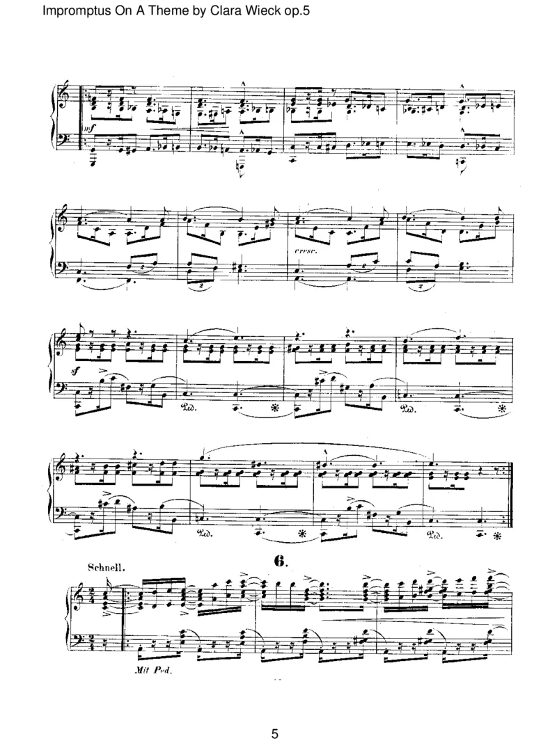 ImpromptusOnAThemebyClaraWieckop.5_一万首著名钢琴曲谱哈农贝多芬合集视频教学电子版高清无水印可打印_1古典钢琴知名音乐家谱_舒曼钢琴谱全集_RobertSchumann罗伯特&middot;舒曼(1810-1856)