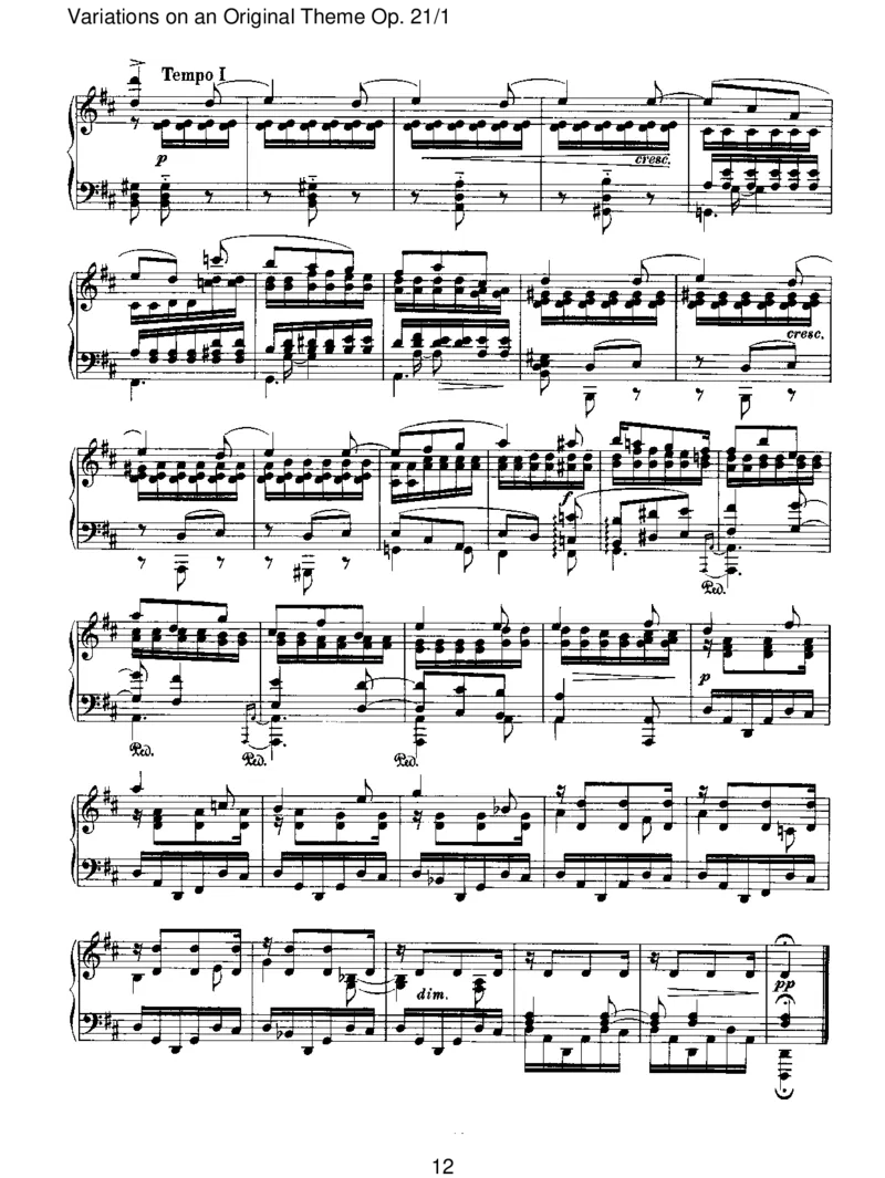 VariationsonanOriginalThemeOp.21_1_一万首著名钢琴曲谱哈农贝多芬合集视频教学电子版高清无水印可打印_1古典钢琴知名音乐家谱_勃拉姆斯钢琴谱全集_II.Variations
