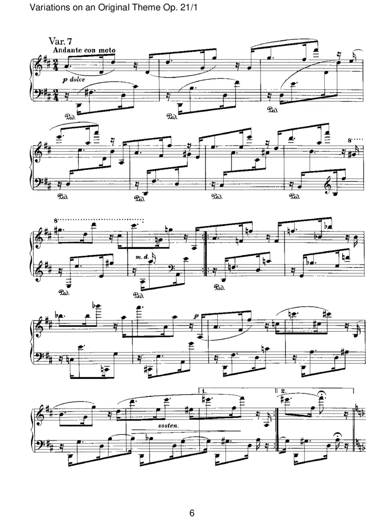 VariationsonanOriginalThemeOp.21_1_一万首著名钢琴曲谱哈农贝多芬合集视频教学电子版高清无水印可打印_1古典钢琴知名音乐家谱_勃拉姆斯钢琴谱全集_II.Variations