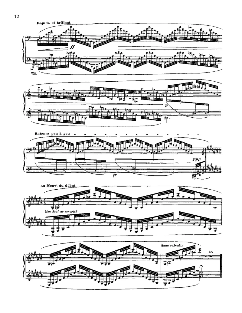 RavelGasparddelanuit（夜之幽灵）_一万首著名钢琴曲谱哈农贝多芬合集视频教学电子版高清无水印可打印_1古典钢琴知名音乐家谱_超高难度钢琴谱