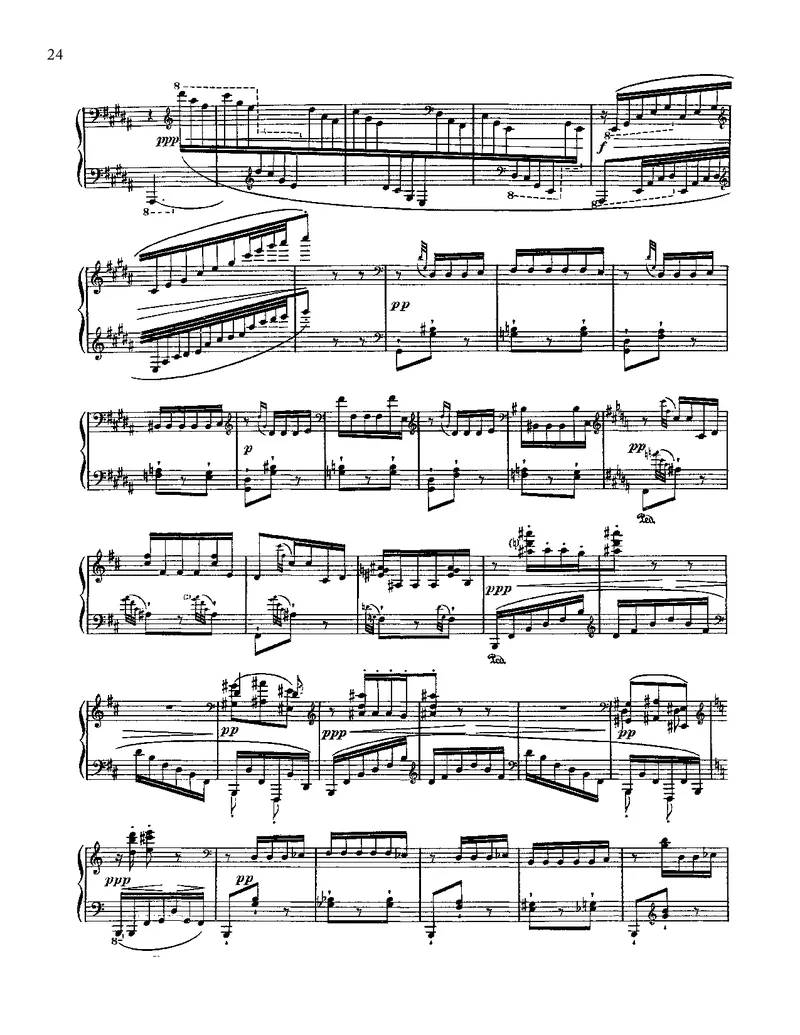 RavelGasparddelanuit（夜之幽灵）_一万首著名钢琴曲谱哈农贝多芬合集视频教学电子版高清无水印可打印_1古典钢琴知名音乐家谱_超高难度钢琴谱