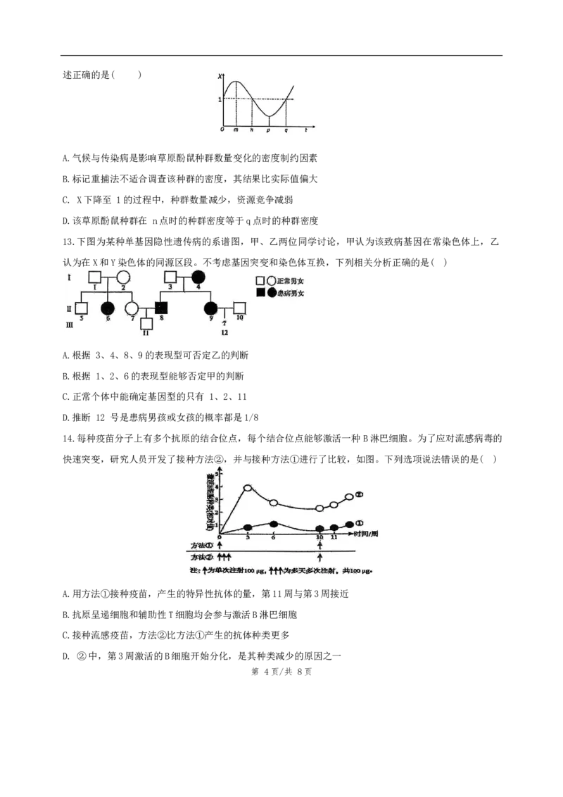 广东省汕头市潮阳区潮阳实验学校2025-2026学年高二上学期12月月考生物试题（含答案）_2024-2025高二（7-7月题库）_2026年1月高二