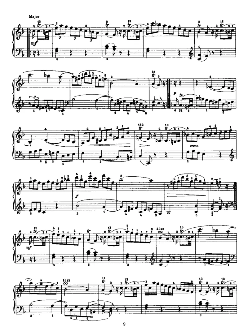 PianoSonataNo29inF_NoRestriction_一万首著名钢琴曲谱哈农贝多芬合集视频教学电子版高清无水印可打印_1古典钢琴知名音乐家谱_海顿钢琴谱全集_奏鸣曲