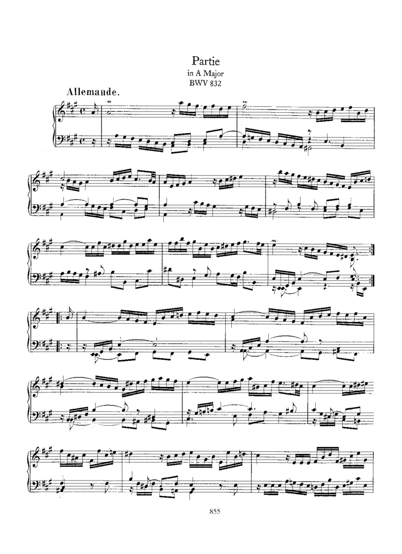 PartieinA,BWV832_一万首著名钢琴曲谱哈农贝多芬合集视频教学电子版高清无水印可打印_1古典钢琴知名音乐家谱_巴赫钢琴谱全集_其他