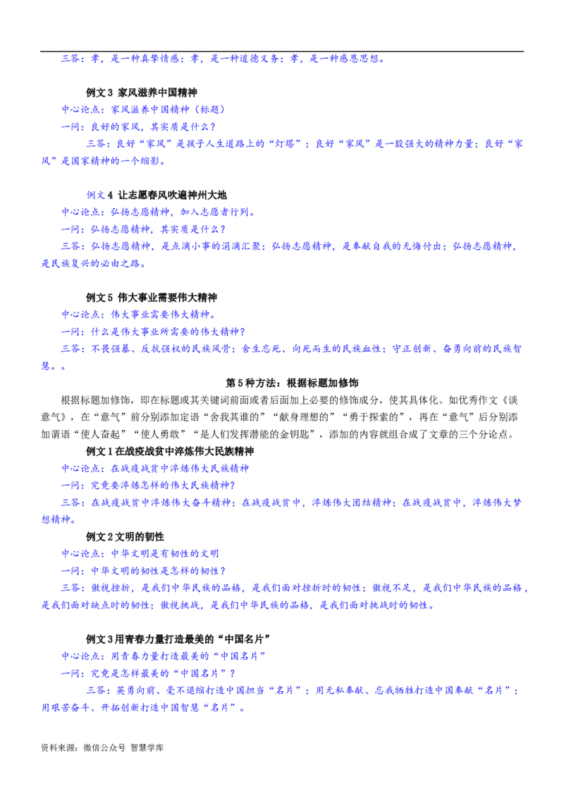 第13讲：一问三答，拟分论点-2024年高考语文考场作文迅速成文方略_2024年5月_01按日期_2号_2024高考语文写作专题（素材大全+写作技巧+满分作文+真题）