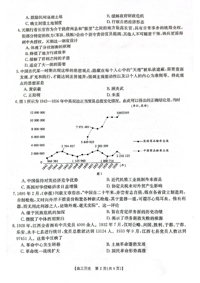 高三历史(1)_2023年11月_0211月合集_2024届辽宁省高三11月金太阳联考（24-132C）_辽宁省2024届高三11月金太阳联考（24-132C）历史