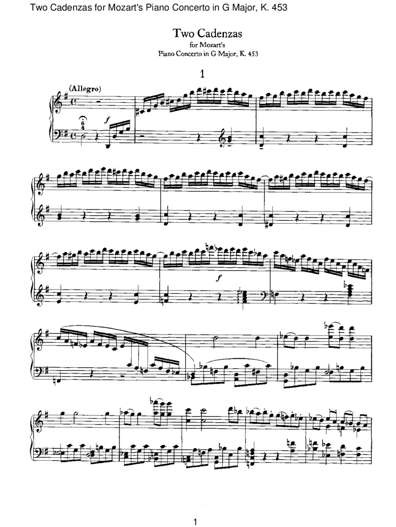 TwoCadenzasforMozart'sPianoConcertoinGMajor,K.453_一万首著名钢琴曲谱哈农贝多芬合集视频教学电子版高清无水印可打印_1古典钢琴知名音乐家谱_勃拉姆斯钢琴谱全集