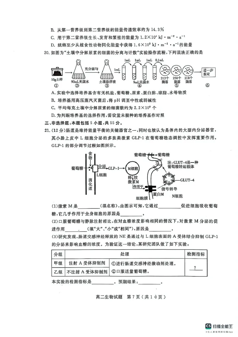 山东省济宁市2024-2025学年高二上学期1月期末测试生物试题_2024-2025高二（7-7月题库）_2025年02月试卷_0227山东省济宁市2024-2025学年高二上学期1月期末考试