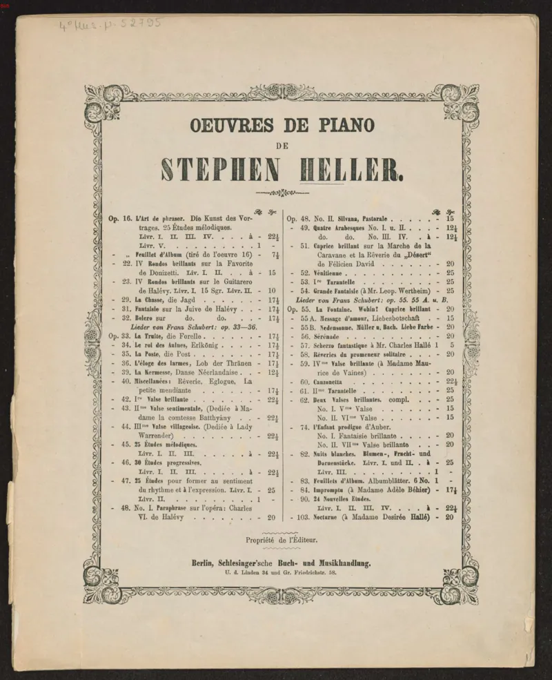 Heller_op.47_25_Etudes_Schlesinger_一万首著名钢琴曲谱哈农贝多芬合集视频教学电子版高清无水印可打印_09钢琴教材合集_常用教材钢琴谱（80+本）_海勒练习曲
