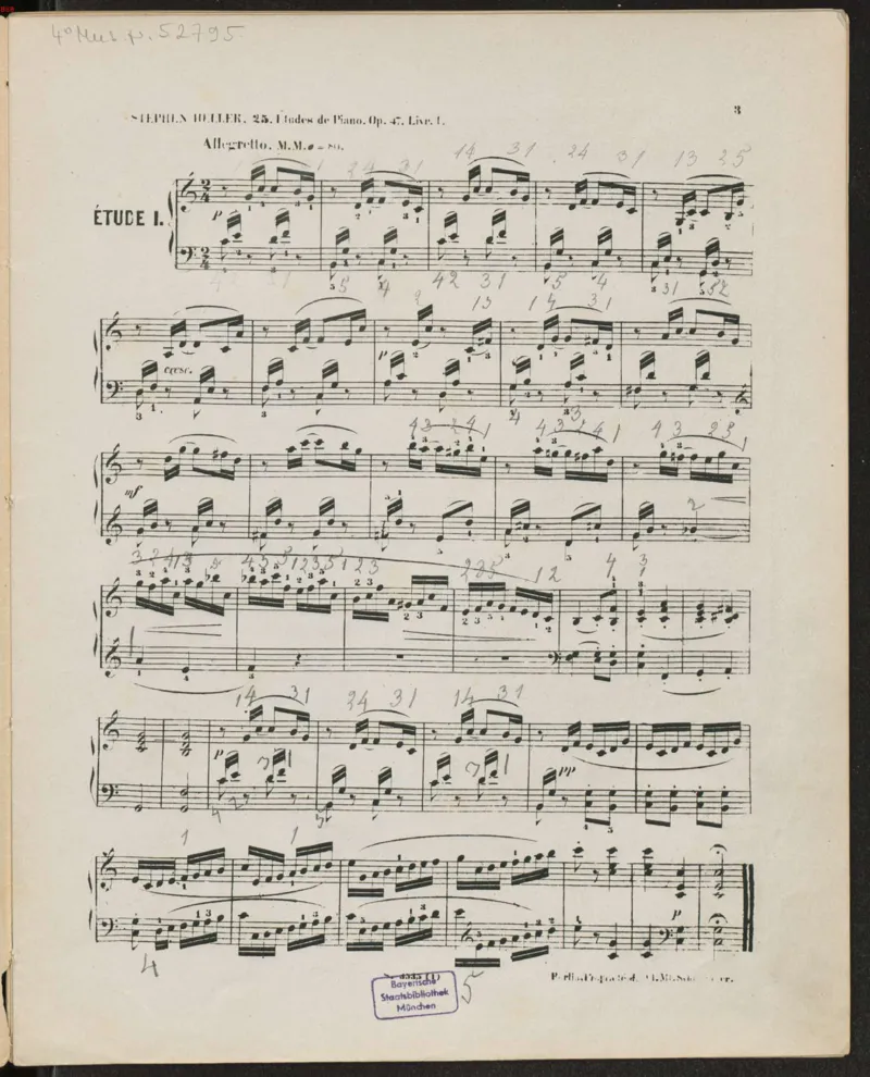 Heller_op.47_25_Etudes_Schlesinger_一万首著名钢琴曲谱哈农贝多芬合集视频教学电子版高清无水印可打印_09钢琴教材合集_常用教材钢琴谱（80+本）_海勒练习曲