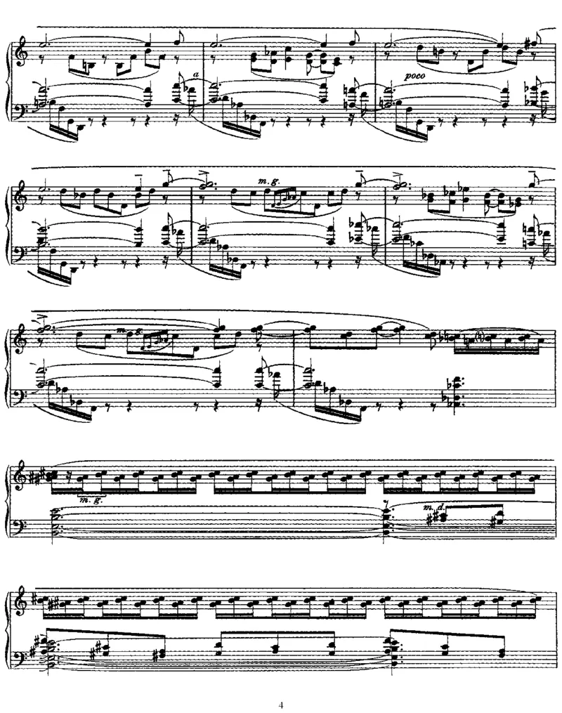 Poeme-Verslaflamme,Op72_一万首著名钢琴曲谱哈农贝多芬合集视频教学电子版高清无水印可打印_1古典钢琴知名音乐家谱_斯克里亚宾钢琴谱全集_Poemes