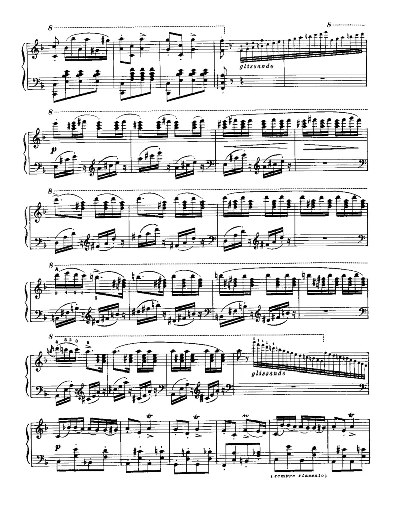 Liszt-RhapsodiesHongroisesNo[1].14_一万首著名钢琴曲谱哈农贝多芬合集视频教学电子版高清无水印可打印_1古典钢琴知名音乐家谱_李斯特钢琴谱全集_李斯特匈牙利狂想曲全集曲谱
