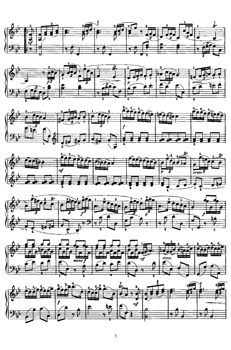 PianoSonataNo2inBb_NoRestriction_一万首著名钢琴曲谱哈农贝多芬合集视频教学电子版高清无水印可打印_1古典钢琴知名音乐家谱_海顿钢琴谱全集_奏鸣曲