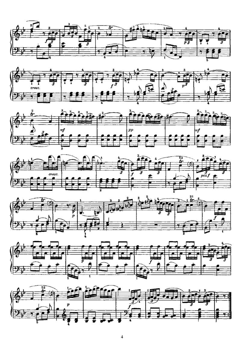 PianoSonataNo2inBb_NoRestriction_一万首著名钢琴曲谱哈农贝多芬合集视频教学电子版高清无水印可打印_1古典钢琴知名音乐家谱_海顿钢琴谱全集_奏鸣曲