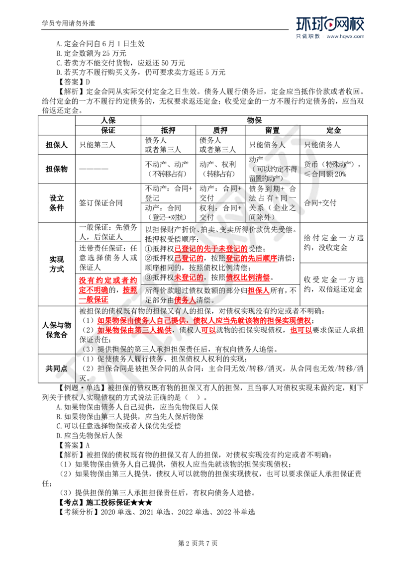 WM_06.第一章第三节合同担保(三)_监理工程师_2025监理工程师_2025年监理工程师-各大机构_2025年监理-合同_机构1-HQ_01.精讲班-沈.磊_讲义