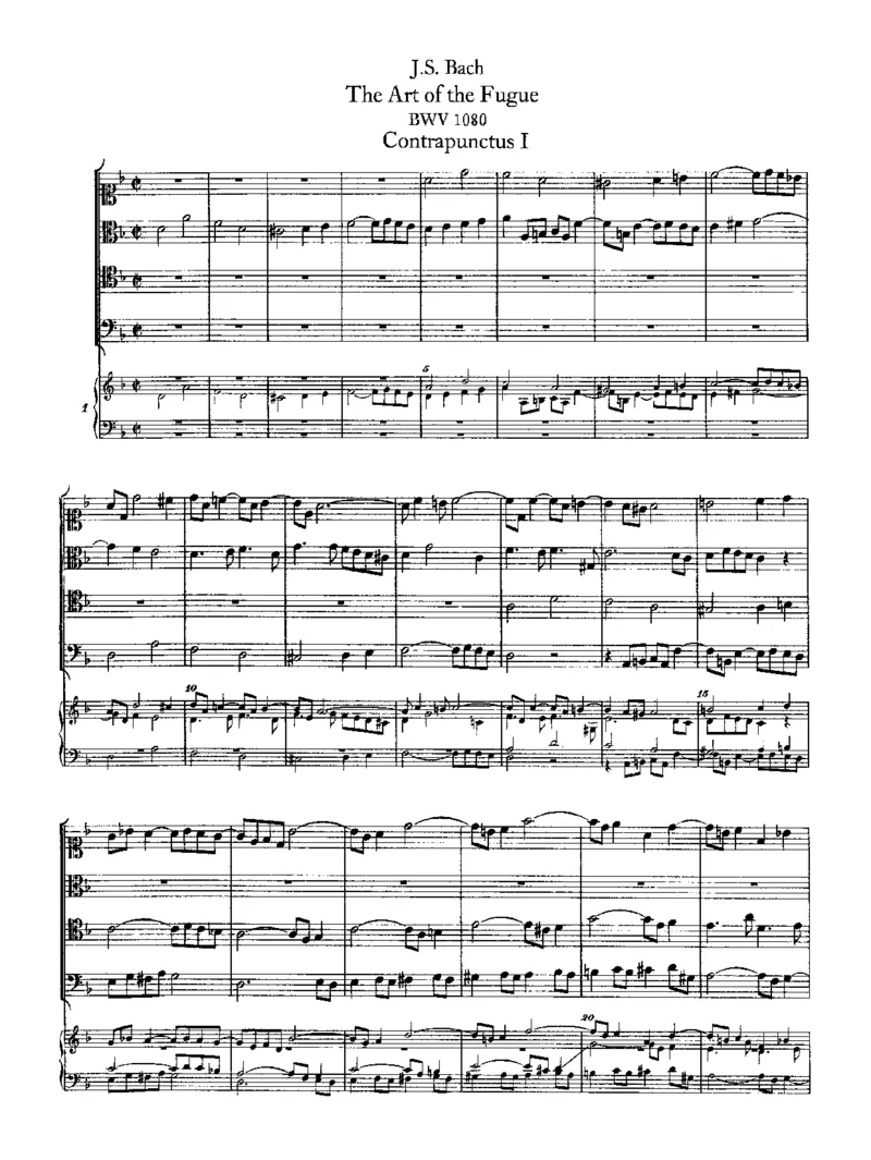 TheArtoftheFugue(part1)_一万首著名钢琴曲谱哈农贝多芬合集视频教学电子版高清无水印可打印_1古典钢琴知名音乐家谱_巴赫钢琴谱全集