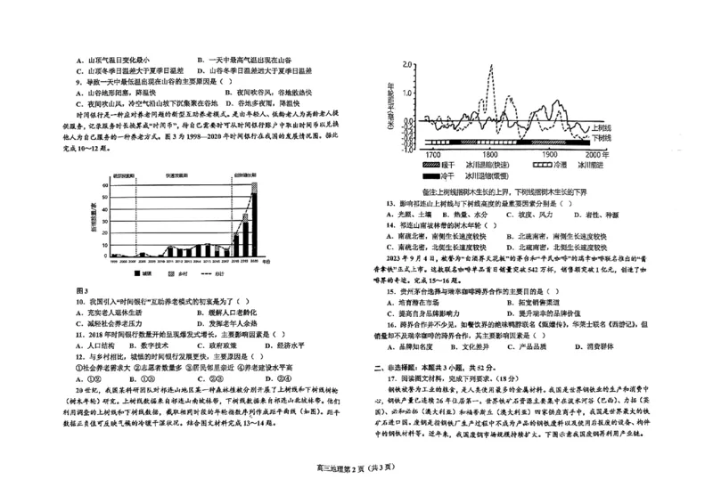 辽宁省辽东南协作体2023-2024学年高三下学期开学考试地理_2024年3月_013月合集_2024届辽宁省辽东南协作体高三下学期开学考试