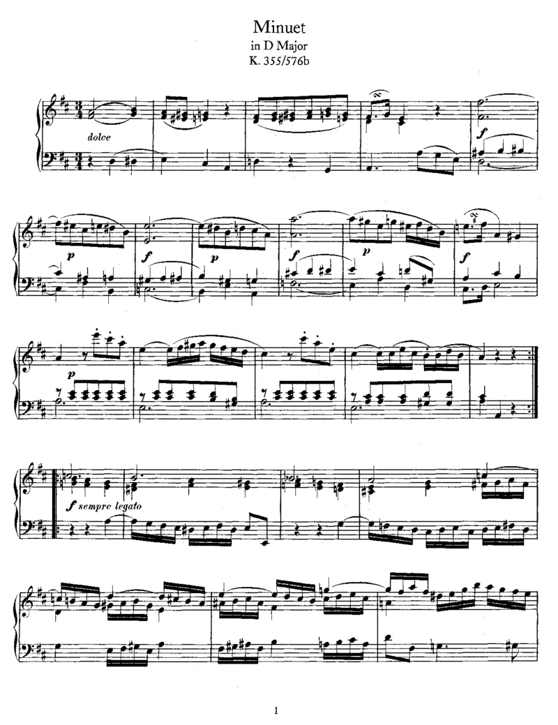 MinuetinD,K355_一万首著名钢琴曲谱哈农贝多芬合集视频教学电子版高清无水印可打印_1古典钢琴知名音乐家谱_莫扎特钢琴谱全集_0312095926_其他