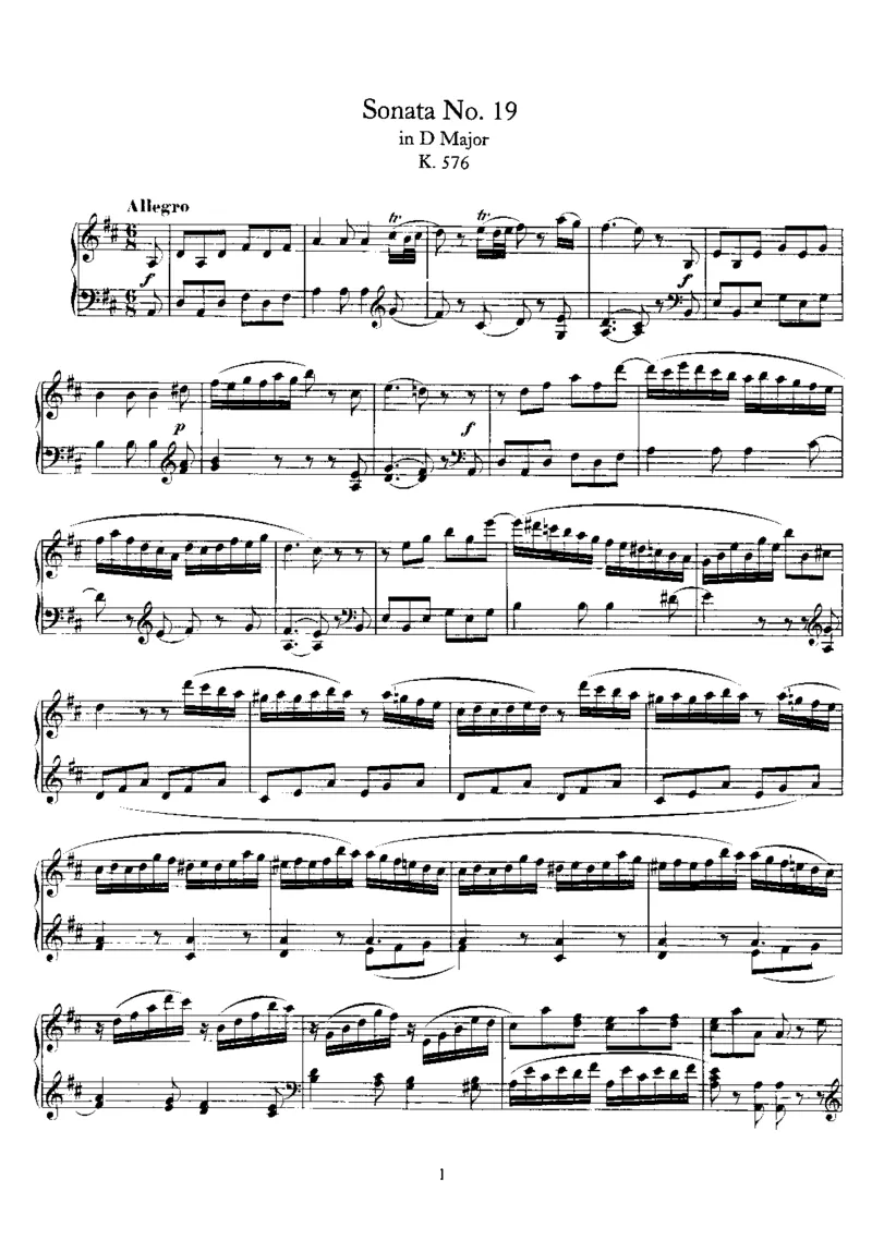 No.14-No.19(K457-K576)_一万首著名钢琴曲谱哈农贝多芬合集视频教学电子版高清无水印可打印_1古典钢琴知名音乐家谱_莫扎特钢琴谱全集_0312095926_奏鸣曲集