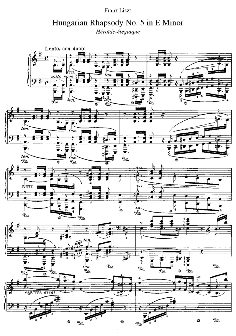 HungarianRhapsodyNo5ine_NoRestriction_一万首著名钢琴曲谱哈农贝多芬合集视频教学电子版高清无水印可打印_1古典钢琴知名音乐家谱_李斯特钢琴谱全集_匈牙利狂想曲