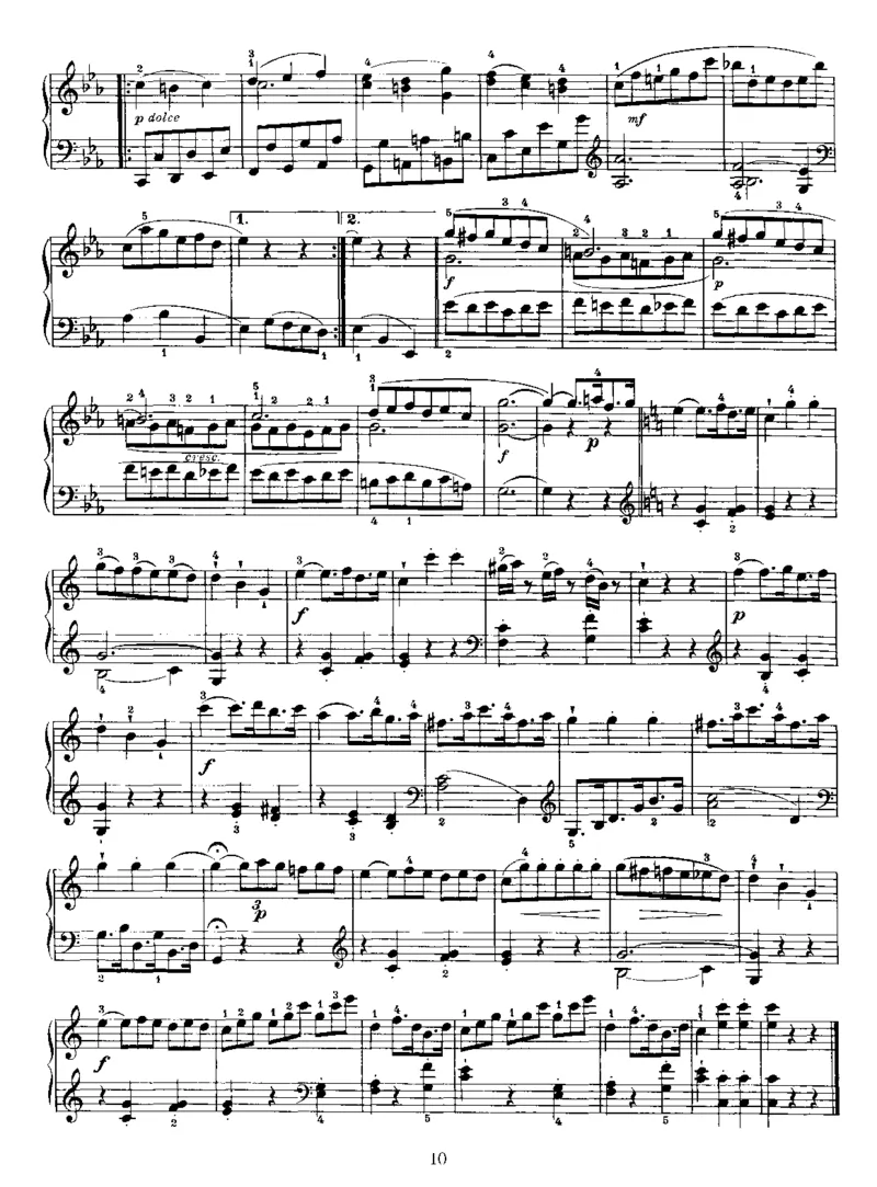 PianoSonataNo35inC_NoRestriction_一万首著名钢琴曲谱哈农贝多芬合集视频教学电子版高清无水印可打印_1古典钢琴知名音乐家谱_海顿钢琴谱全集_奏鸣曲