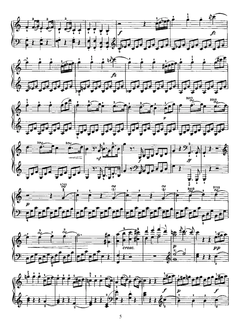 PianoSonataNo35inC_NoRestriction_一万首著名钢琴曲谱哈农贝多芬合集视频教学电子版高清无水印可打印_1古典钢琴知名音乐家谱_海顿钢琴谱全集_奏鸣曲