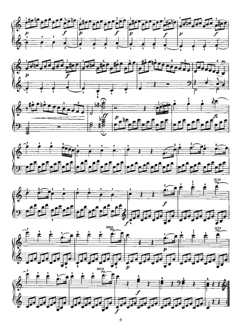 PianoSonataNo35inC_NoRestriction_一万首著名钢琴曲谱哈农贝多芬合集视频教学电子版高清无水印可打印_1古典钢琴知名音乐家谱_海顿钢琴谱全集_奏鸣曲