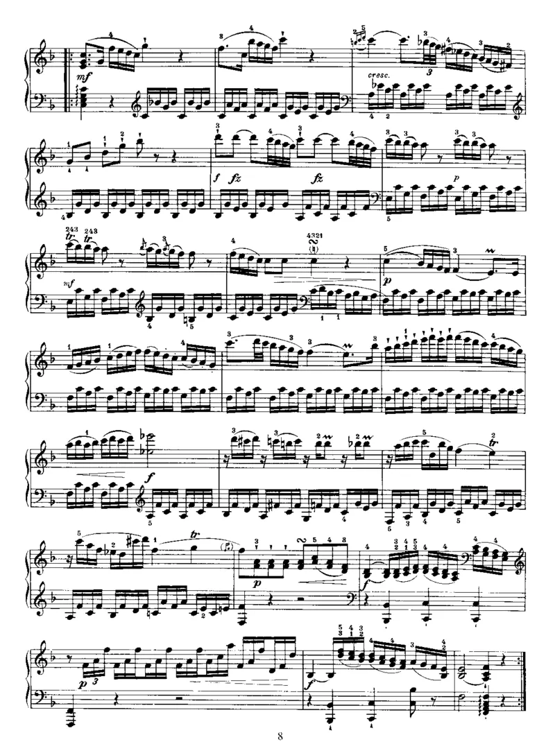 PianoSonataNo35inC_NoRestriction_一万首著名钢琴曲谱哈农贝多芬合集视频教学电子版高清无水印可打印_1古典钢琴知名音乐家谱_海顿钢琴谱全集_奏鸣曲