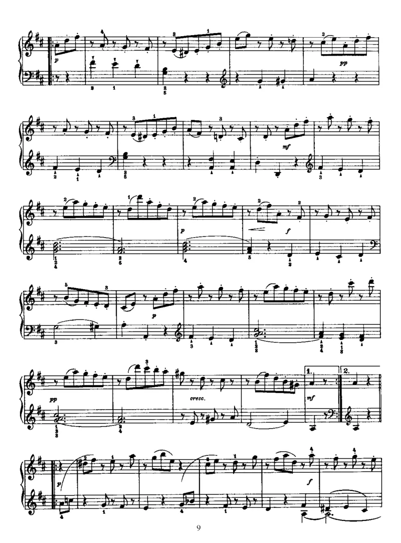 PianoSonataNo24inD_NoRestriction_一万首著名钢琴曲谱哈农贝多芬合集视频教学电子版高清无水印可打印_1古典钢琴知名音乐家谱_海顿钢琴谱全集_奏鸣曲