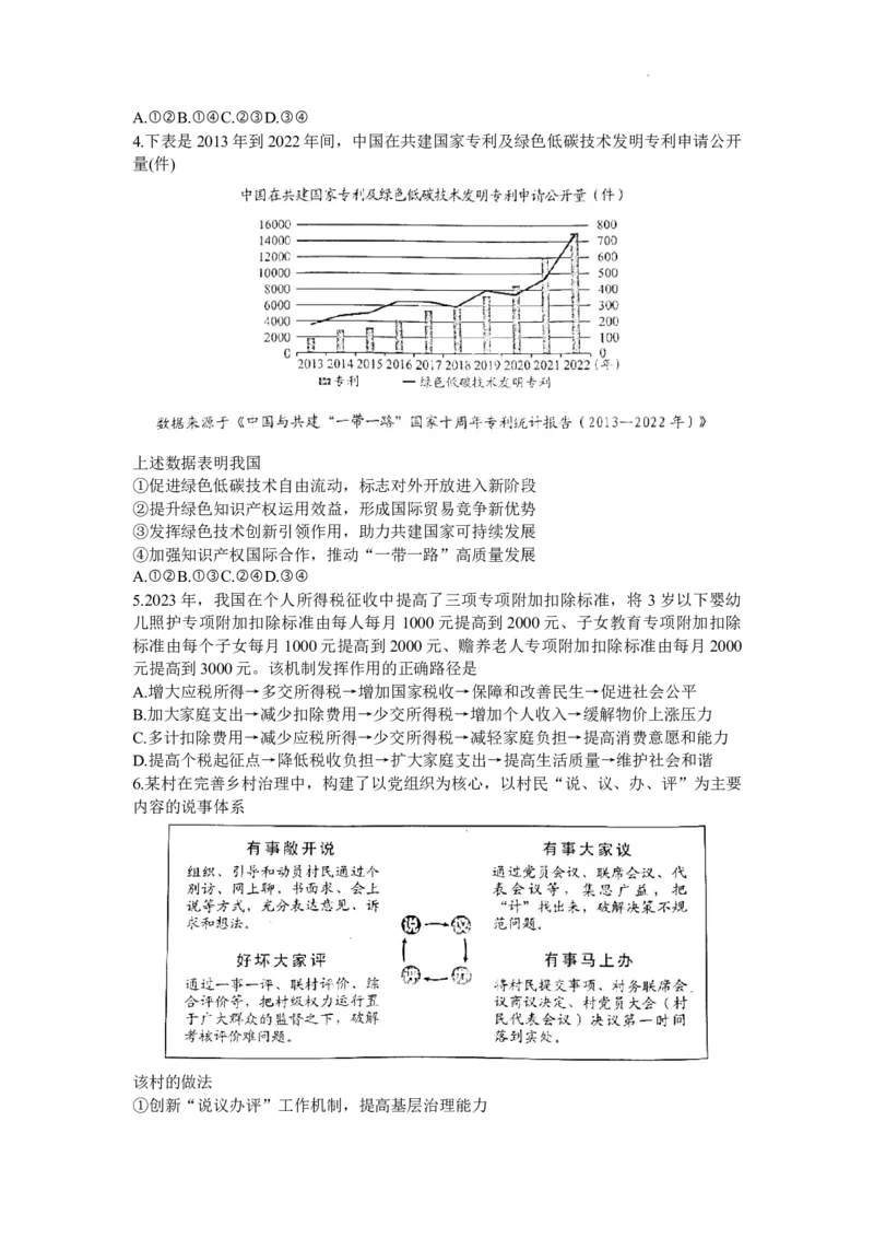 贵州省贵阳市普通高中2024届高三上学期11月质量监测政治(1)_2023年11月_01每日更新_19号_2024届贵州省贵阳市普通高中高三上学期11月质量监测