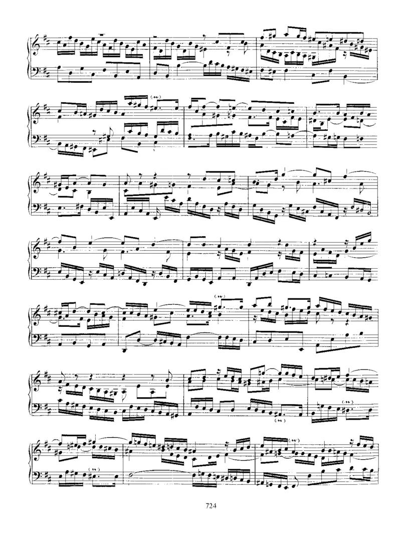 Fugueinb,BWV951_一万首著名钢琴曲谱哈农贝多芬合集视频教学电子版高清无水印可打印_1古典钢琴知名音乐家谱_巴赫钢琴谱全集_Preludes，Fantasias，Fugues