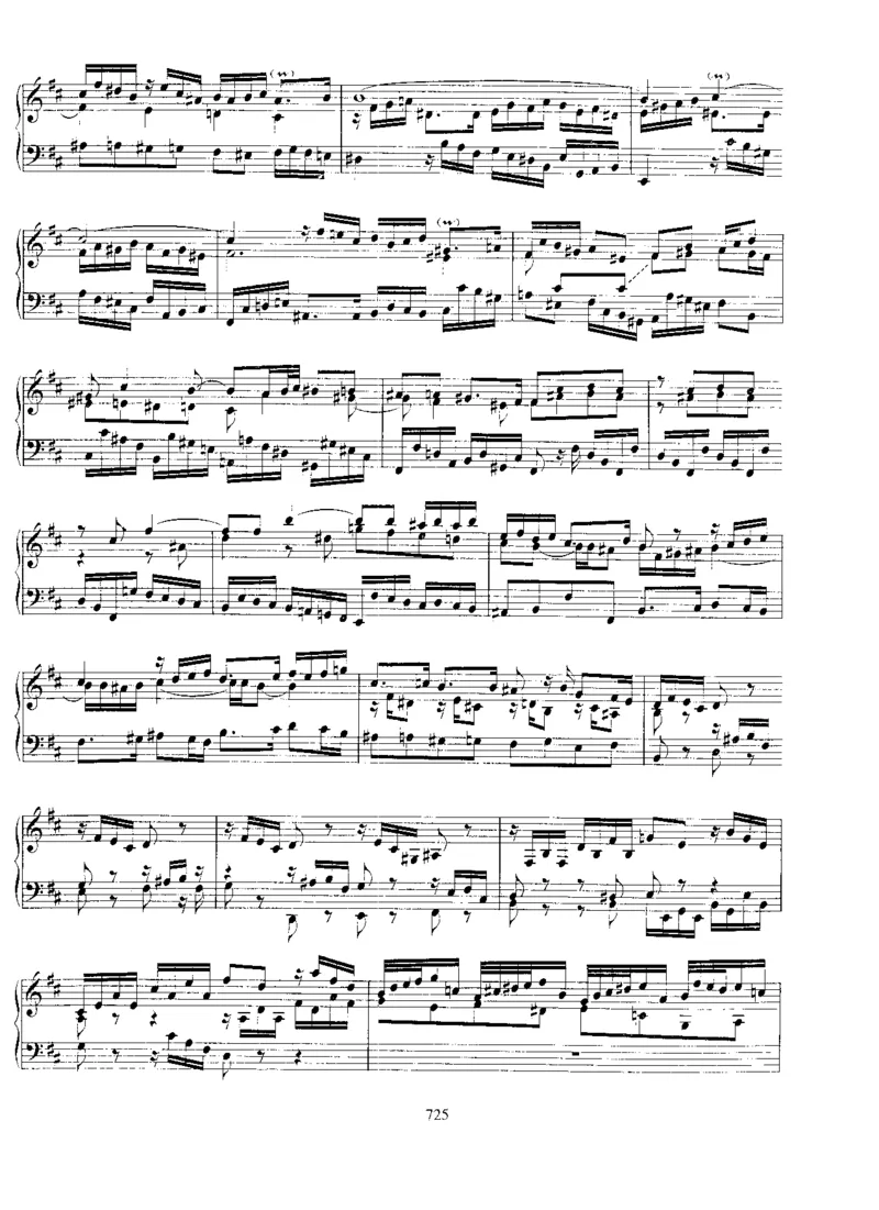 Fugueinb,BWV951_一万首著名钢琴曲谱哈农贝多芬合集视频教学电子版高清无水印可打印_1古典钢琴知名音乐家谱_巴赫钢琴谱全集_Preludes，Fantasias，Fugues