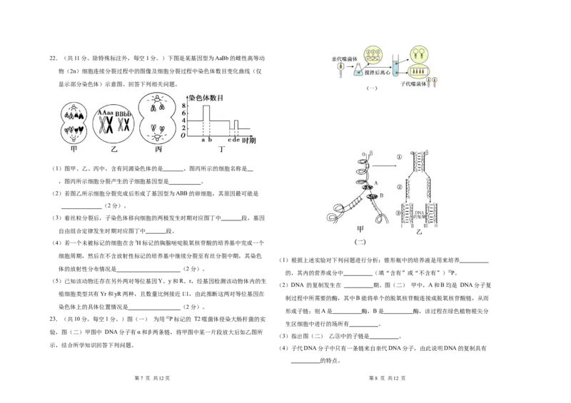 吉林省长春市朝阳区长春外国语学校2024-2025学年高二上学期开学生物试题_2024-2025高二（7-7月题库）_2024年08月试卷_0831吉林省长春外国语学校2024-2025学年高二上学期开学考试