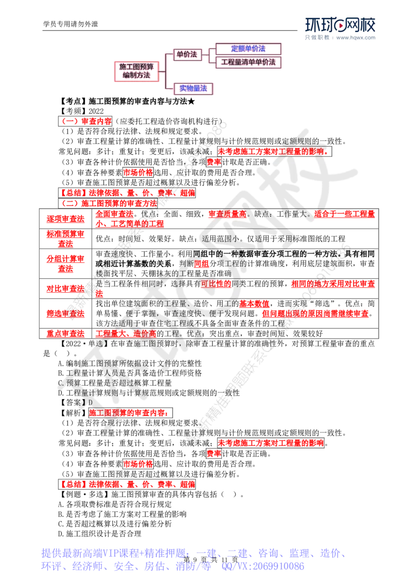 WM_55.投资：第五章第三至四节施工图预算编制与审查_监理工程师_2025监理工程师_2025年监理工程师-各大机构_2025年监理-土建目标_机构1-HQ_01.HQ精讲班-李.娜_讲义