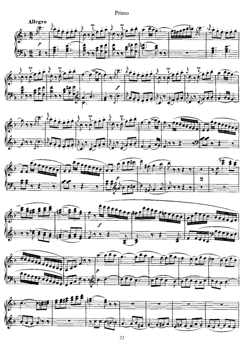 SonatainF,K497(4Hands)_一万首著名钢琴曲谱哈农贝多芬合集视频教学电子版高清无水印可打印_1古典钢琴知名音乐家谱_莫扎特钢琴谱全集_0312095926_四手联弹