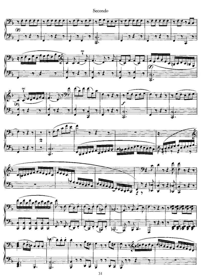 SonatainF,K497(4Hands)_一万首著名钢琴曲谱哈农贝多芬合集视频教学电子版高清无水印可打印_1古典钢琴知名音乐家谱_莫扎特钢琴谱全集_0312095926_四手联弹