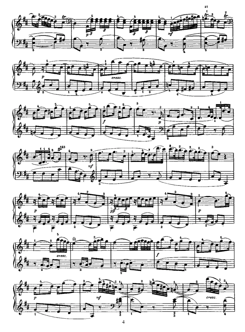 PianoSonataNo14inD_NoRestriction_一万首著名钢琴曲谱哈农贝多芬合集视频教学电子版高清无水印可打印_1古典钢琴知名音乐家谱_海顿钢琴谱全集_奏鸣曲