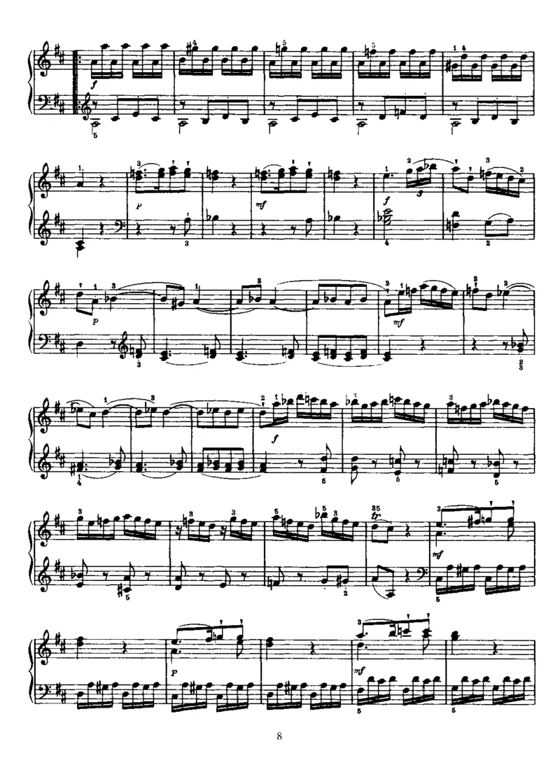 PianoSonataNo14inD_NoRestriction_一万首著名钢琴曲谱哈农贝多芬合集视频教学电子版高清无水印可打印_1古典钢琴知名音乐家谱_海顿钢琴谱全集_奏鸣曲