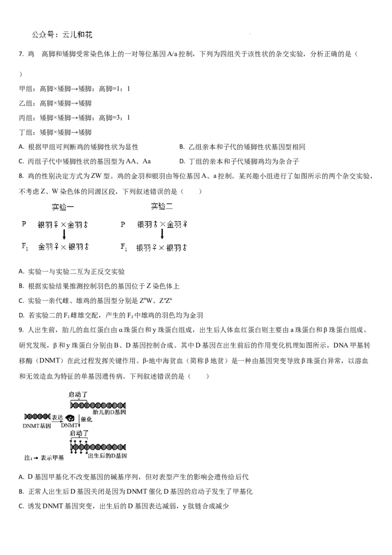 吉林省通化市梅河口市第五中学2024-2025学年高二上学期开学生物试题_2024-2025高二（7-7月题库）_2024年08月试卷_0831吉林省通化市梅河口市第五中学2024-2025学年高二上学期开学考试