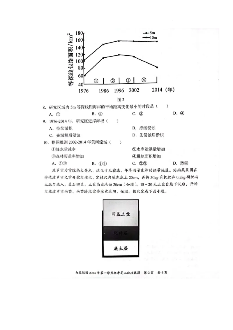 重庆市七校联盟2023-2024学年高三下学期第一次月考地理试题_2024年3月_013月合集_2024届重庆市七校联盟高三下学期第一次联考_重庆市七校联盟2023-2024学年高三下学期第一次月考地理试题