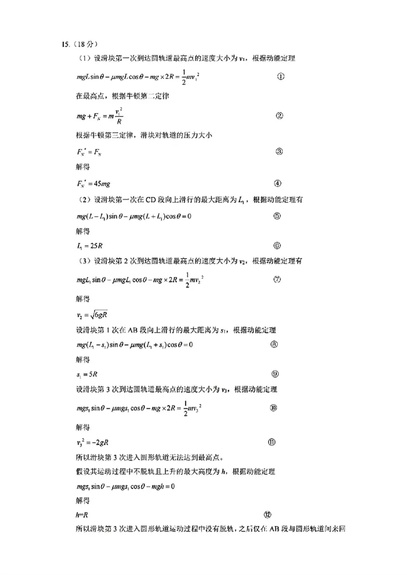 物理试卷答案_2024年5月_01按日期_25号_2024届湖北省武汉市高三五月模拟训练试题_湖北省武汉市2024届高三年级下学期五月模拟训练试题物理