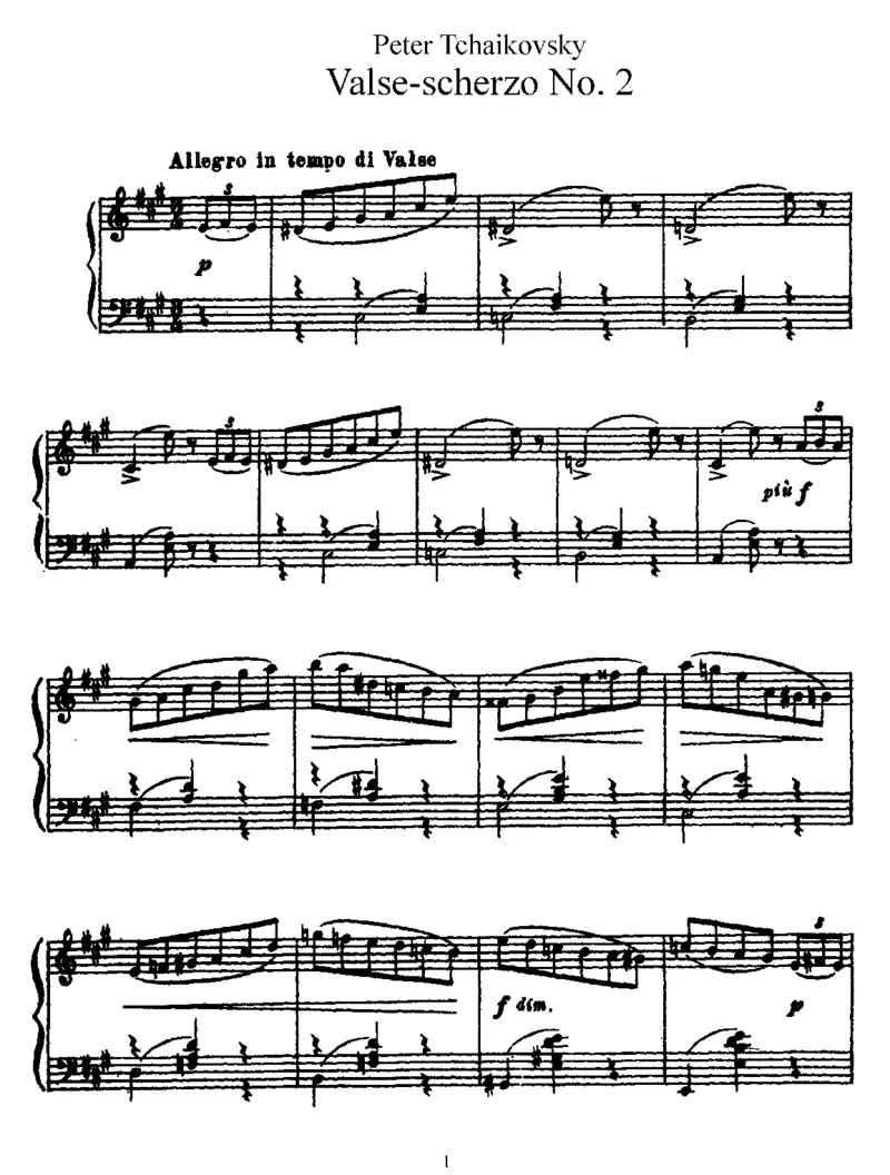 Valse-ScherzoNo2_一万首著名钢琴曲谱哈农贝多芬合集视频教学电子版高清无水印可打印_1古典钢琴知名音乐家谱_柴科夫斯基钢琴谱全集_其他