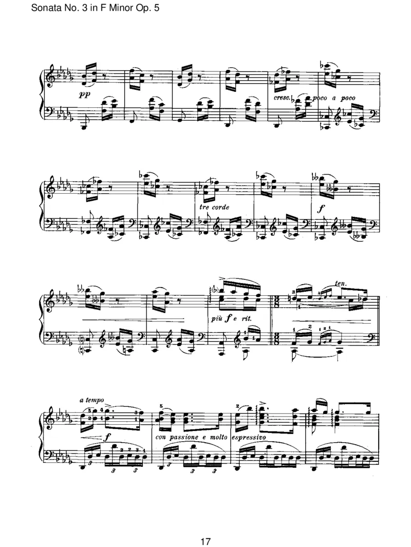 SonataNo.3inFMinorOp.5_一万首著名钢琴曲谱哈农贝多芬合集视频教学电子版高清无水印可打印_1古典钢琴知名音乐家谱_勃拉姆斯钢琴谱全集_I.Sonatas