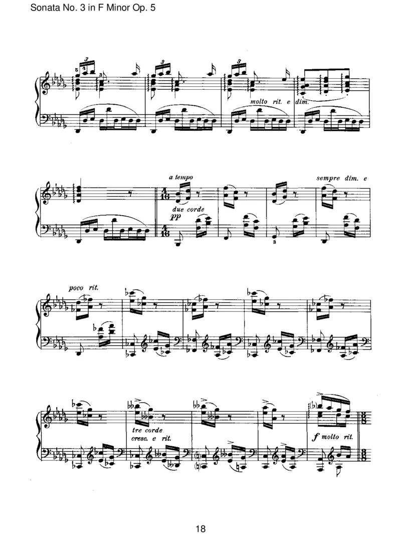 SonataNo.3inFMinorOp.5_一万首著名钢琴曲谱哈农贝多芬合集视频教学电子版高清无水印可打印_1古典钢琴知名音乐家谱_勃拉姆斯钢琴谱全集_I.Sonatas