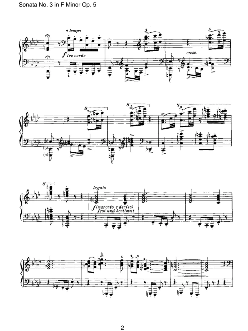 SonataNo.3inFMinorOp.5_一万首著名钢琴曲谱哈农贝多芬合集视频教学电子版高清无水印可打印_1古典钢琴知名音乐家谱_勃拉姆斯钢琴谱全集_I.Sonatas