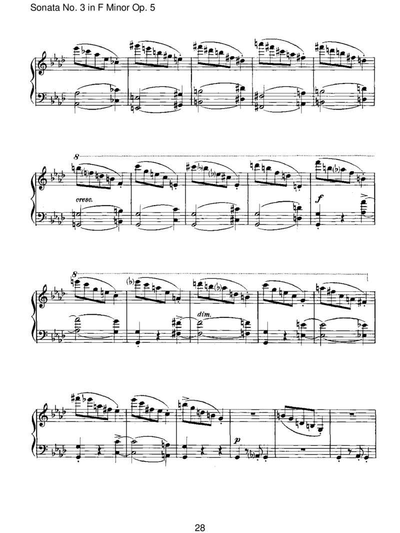 SonataNo.3inFMinorOp.5_一万首著名钢琴曲谱哈农贝多芬合集视频教学电子版高清无水印可打印_1古典钢琴知名音乐家谱_勃拉姆斯钢琴谱全集_I.Sonatas