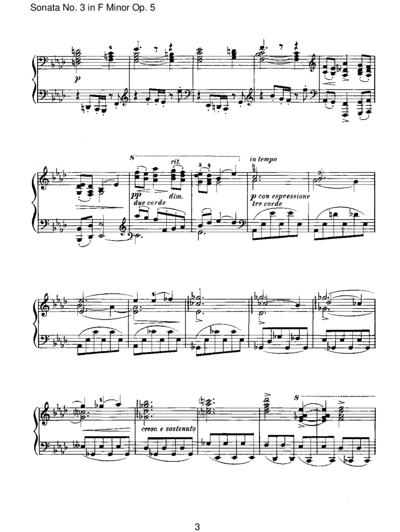 SonataNo.3inFMinorOp.5_一万首著名钢琴曲谱哈农贝多芬合集视频教学电子版高清无水印可打印_1古典钢琴知名音乐家谱_勃拉姆斯钢琴谱全集_I.Sonatas