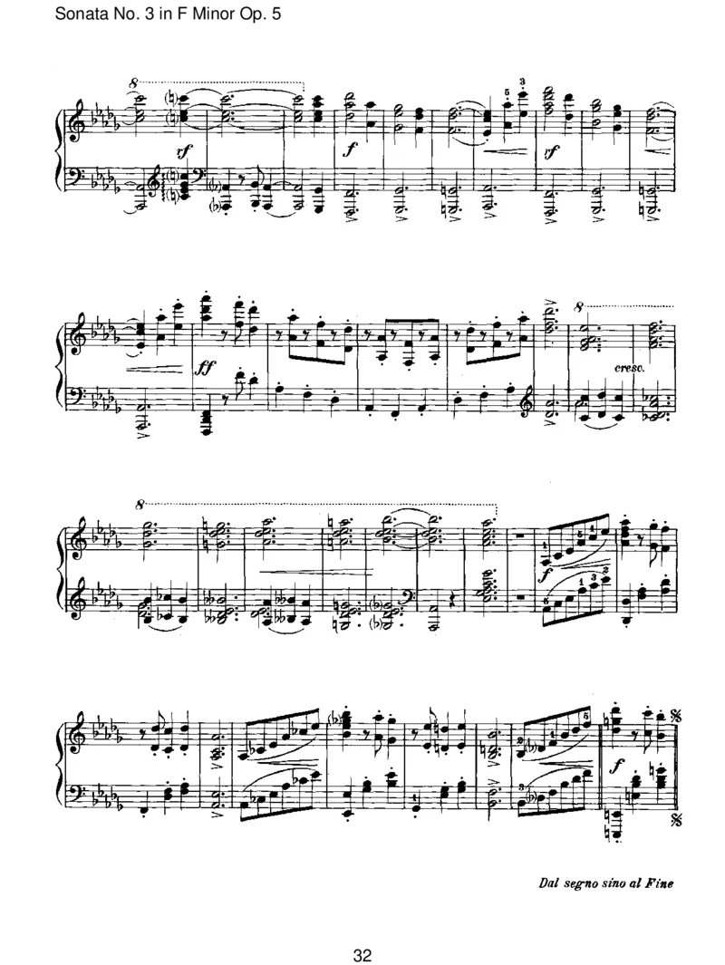 SonataNo.3inFMinorOp.5_一万首著名钢琴曲谱哈农贝多芬合集视频教学电子版高清无水印可打印_1古典钢琴知名音乐家谱_勃拉姆斯钢琴谱全集_I.Sonatas
