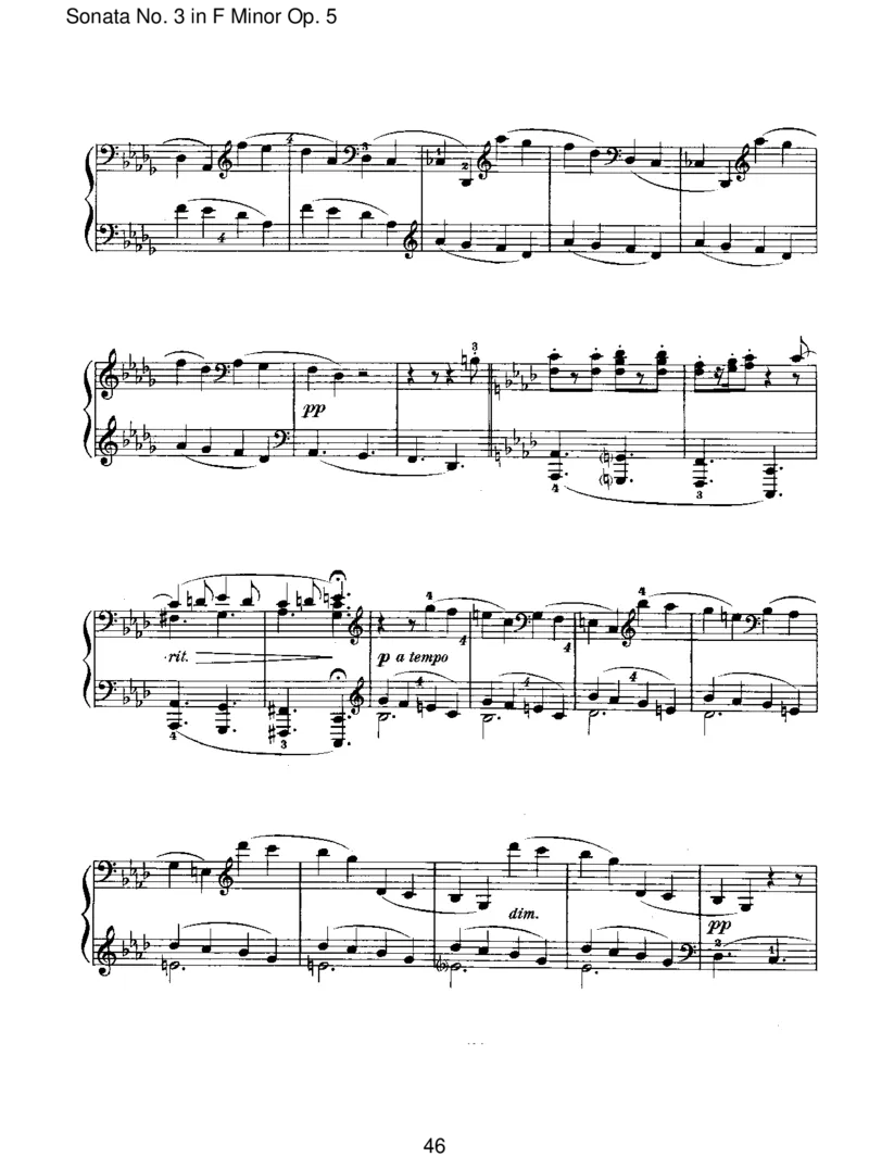 SonataNo.3inFMinorOp.5_一万首著名钢琴曲谱哈农贝多芬合集视频教学电子版高清无水印可打印_1古典钢琴知名音乐家谱_勃拉姆斯钢琴谱全集_I.Sonatas
